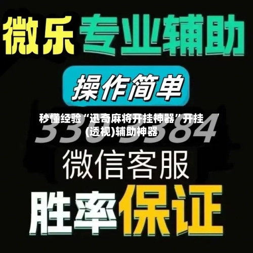 秒懂经验“迅奇麻将开挂神器	”开挂(透视)辅助神器-第3张图片