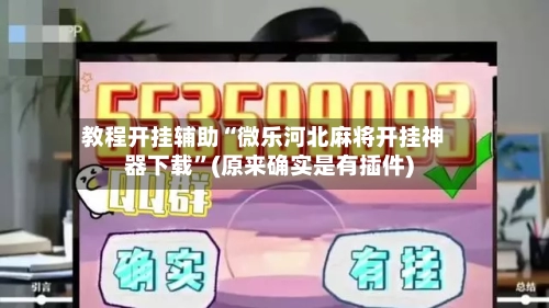 教程开挂辅助“微乐河北麻将开挂神器下载”(原来确实是有插件)-第2张图片