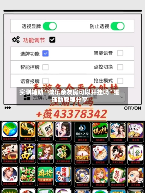 实测辅助“微乐亲友房可以开挂吗”细辅助教程分享-第2张图片