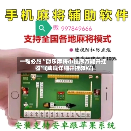 一键必胜“微乐麻将小程序万能开挂器”(助赢详细开挂教程)-第3张图片
