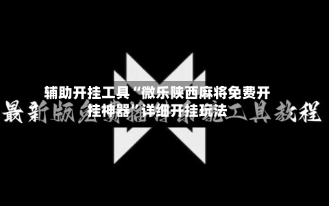 辅助开挂工具“微乐陕西麻将免费开挂神器”详细开挂玩法