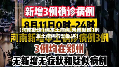 【河南新增1例本土病例,河南新增1例本土病例行动轨迹】-第2张图片