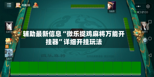 辅助最新信息“微乐捉鸡麻将万能开挂器	”详细开挂玩法-第2张图片