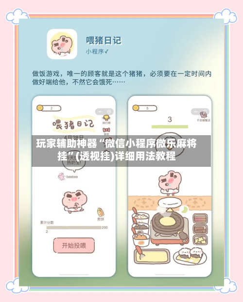 玩家辅助神器“微信小程序微乐麻将挂”(透视挂)详细用法教程