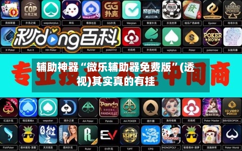 辅助神器“微乐辅助器免费版”(透视)其实真的有挂-第2张图片