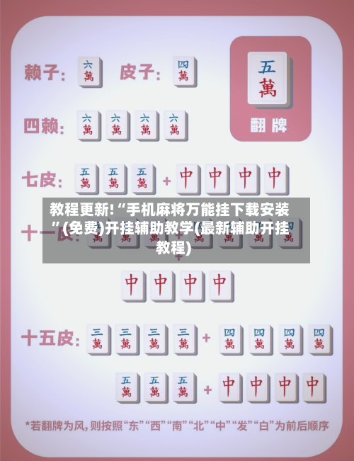 教程更新!“手机麻将万能挂下载安装”(免费)开挂辅助教学(最新辅助开挂教程)-第3张图片