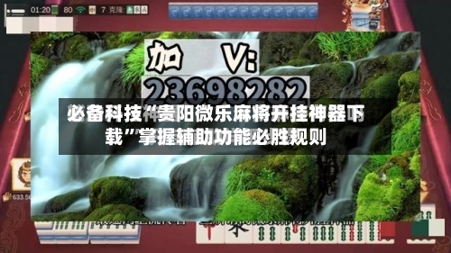 必备科技“贵阳微乐麻将开挂神器下载”掌握辅助功能必胜规则-第3张图片