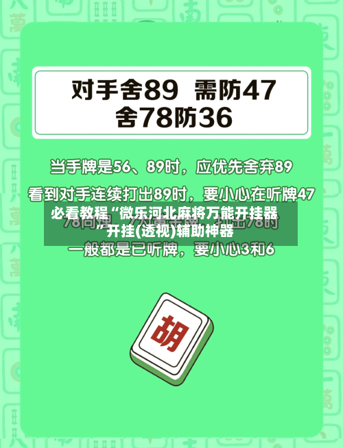 必看教程“微乐河北麻将万能开挂器”开挂(透视)辅助神器-第2张图片