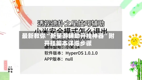 最新教你“新星游辅助开挂神器	”附开挂脚本详细步骤-第2张图片