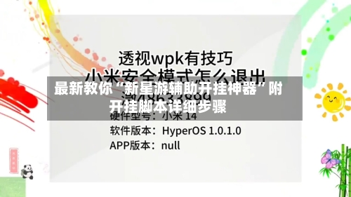 最新教你“新星游辅助开挂神器”附开挂脚本详细步骤