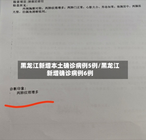 黑龙江新增本土确诊病例5例/黑龙江新增确诊病例6例-第2张图片