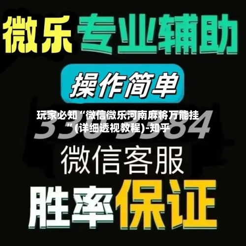 玩家必知“微信微乐河南麻将万能挂	”(详细透视教程)-知乎-第2张图片