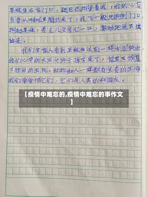 【疫情中难忘的,疫情中难忘的事作文】-第2张图片