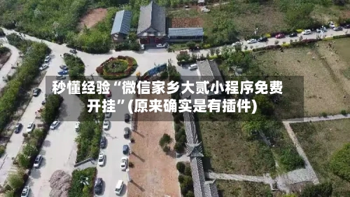 秒懂经验“微信家乡大贰小程序免费开挂”(原来确实是有插件)