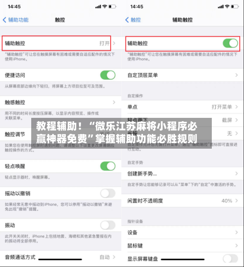 教程辅助！“微乐江苏麻将小程序必赢神器免费	”掌握辅助功能必胜规则-第2张图片
