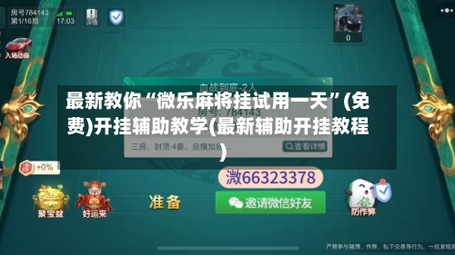 最新教你“微乐麻将挂试用一天”(免费)开挂辅助教学(最新辅助开挂教程)-第2张图片