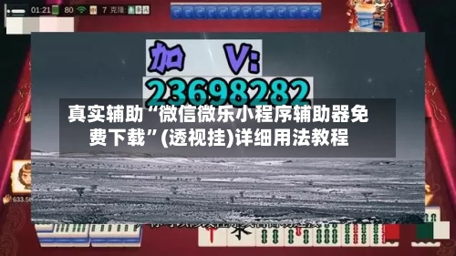 真实辅助“微信微乐小程序辅助器免费下载”(透视挂)详细用法教程-第2张图片