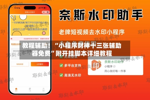 教程辅助！“小程序财神十三张辅助器免费”附开挂脚本详细教程-第3张图片