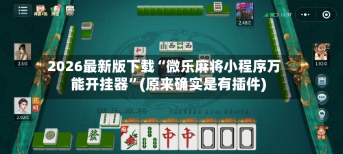 2026最新版下载“微乐麻将小程序万能开挂器”(原来确实是有插件)-第2张图片