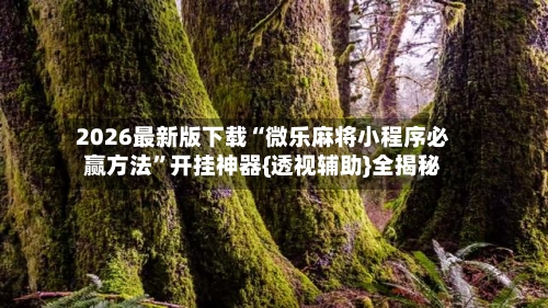 2026最新版下载“微乐麻将小程序必赢方法	”开挂神器{透视辅助}全揭秘-第2张图片