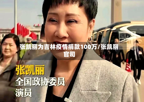 张凯丽为吉林疫情捐款100万/张凯丽官司-第2张图片