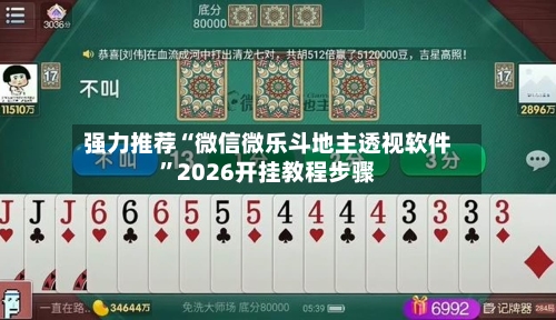 强力推荐“微信微乐斗地主透视软件”2026开挂教程步骤