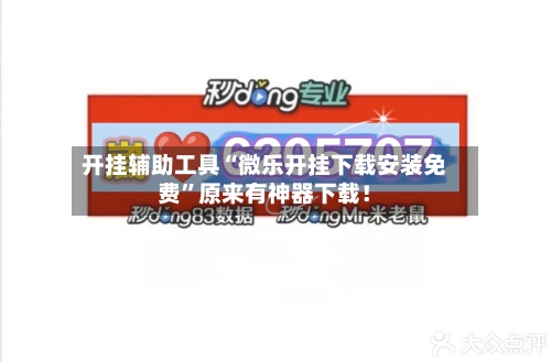 开挂辅助工具“微乐开挂下载安装免费”原来有神器下载！-第3张图片