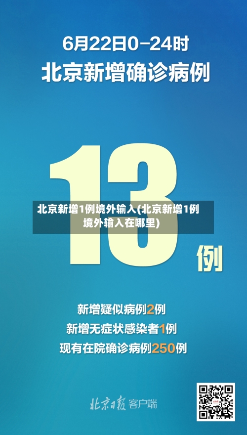 北京新增1例境外输入(北京新增1例境外输入在哪里)-第3张图片