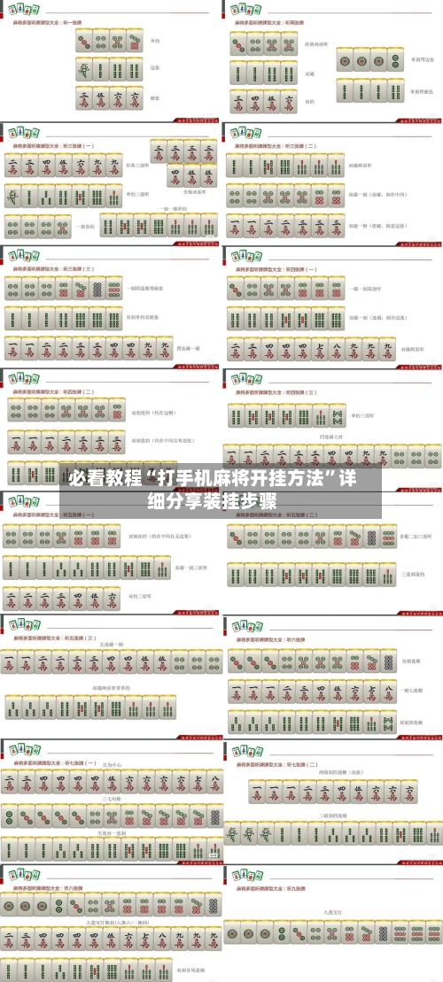 必看教程“打手机麻将开挂方法”详细分享装挂步骤