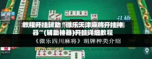 教程开挂辅助“微乐天津麻将开挂神器”(辅助神器)开挂详细教程-第2张图片