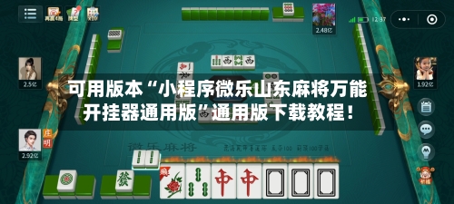 可用版本“小程序微乐山东麻将万能开挂器通用版”通用版下载教程！-第2张图片