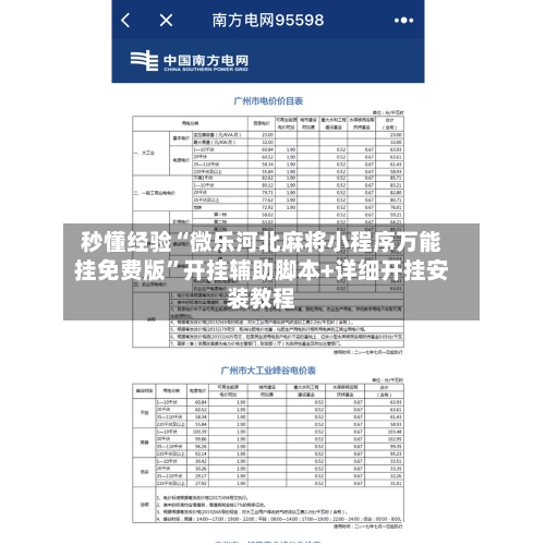 秒懂经验“微乐河北麻将小程序万能挂免费版”开挂辅助脚本+详细开挂安装教程-第3张图片