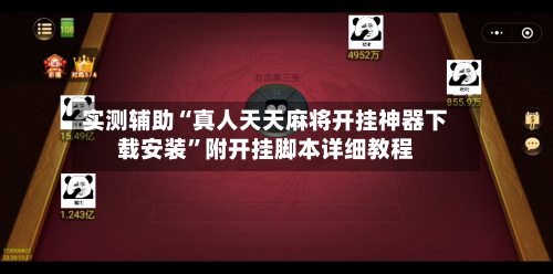 实测辅助“真人天天麻将开挂神器下载安装	”附开挂脚本详细教程-第2张图片