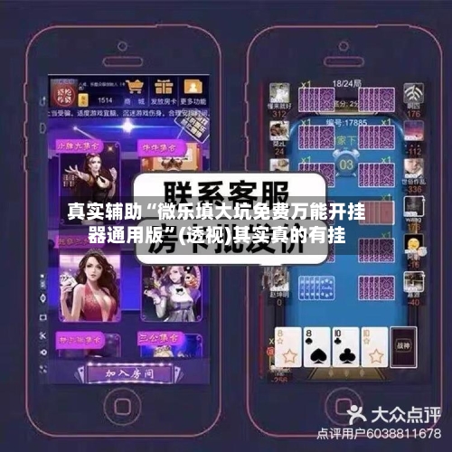 真实辅助“微乐填大坑免费万能开挂器通用版	”(透视)其实真的有挂-第2张图片