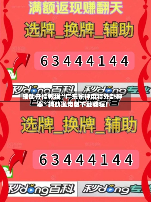 辅助开挂教程“广东雀神麻将外卦神器	”辅助通用版下载教程！-第2张图片