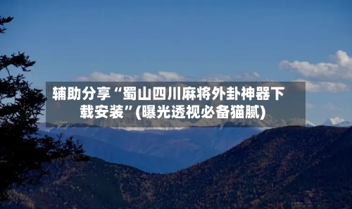 辅助分享“蜀山四川麻将外卦神器下载安装”(曝光透视必备猫腻)-第2张图片